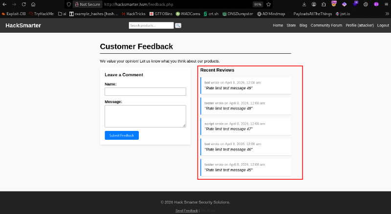 Rate limit analysis — all requests succeeded